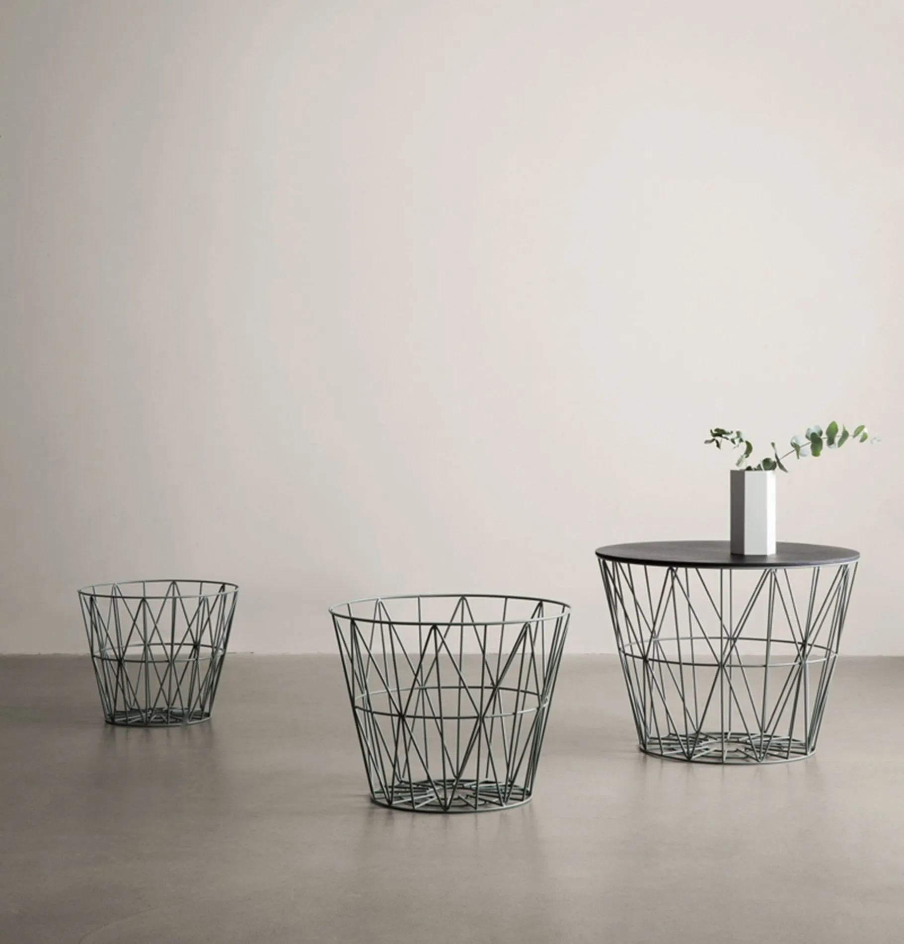 Ferm Living Hexagon Vase - Light Grey