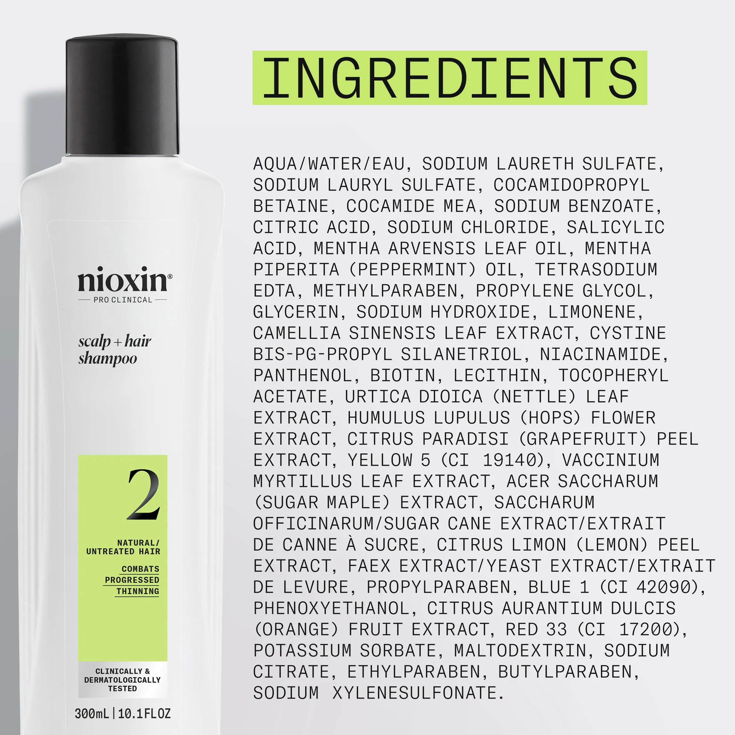 Nioxin System 2 Scalp   Hair Shampoo - Hair Thickening Shampoo
